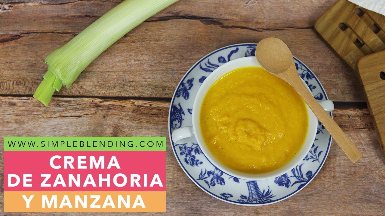 DELICIOSA CREMA DE ZANAHORIA Y MANZANA | Espectacular puré de zanahoria | Crema con manzana
