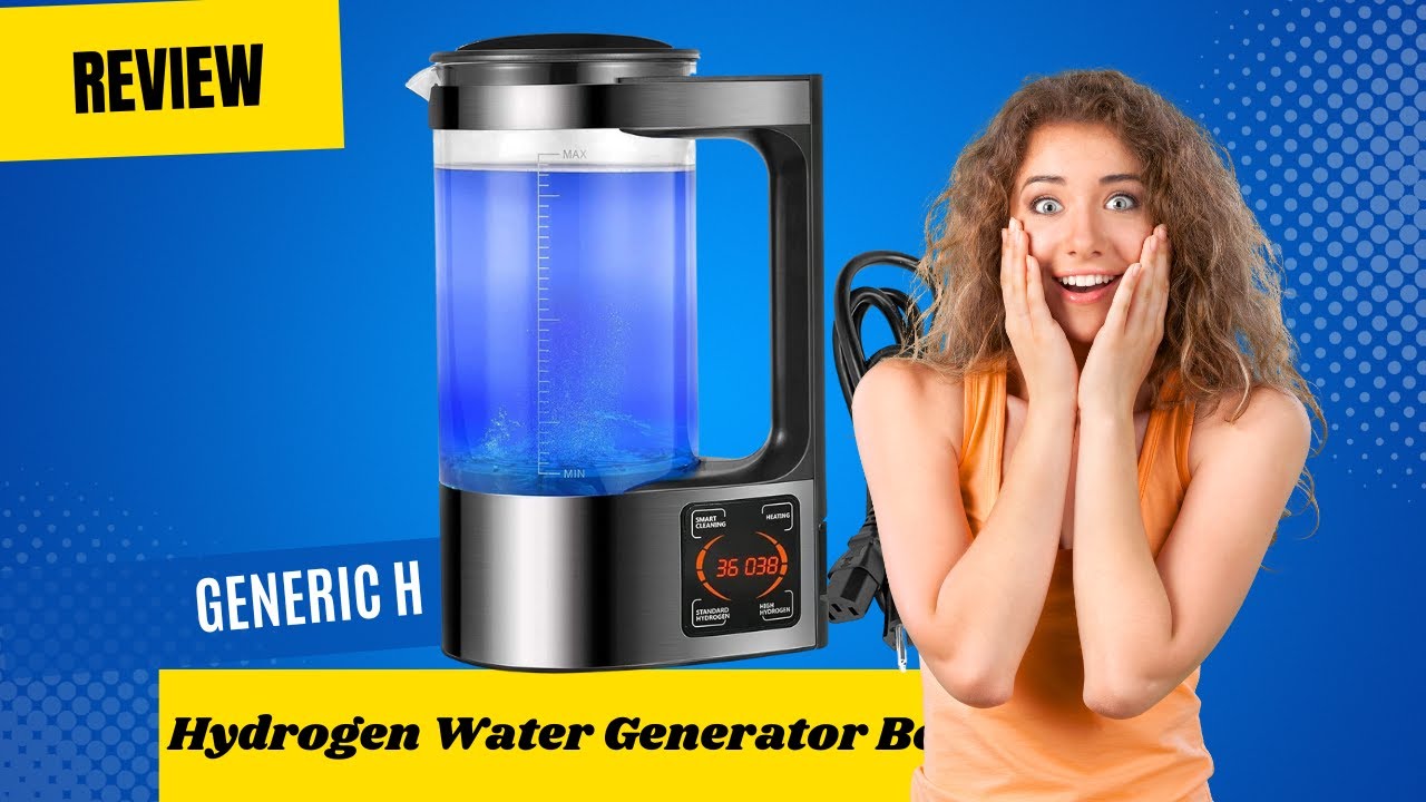 Review Generic Hydrogen Water Bottle Generator with SPE and PEM Technology 2024