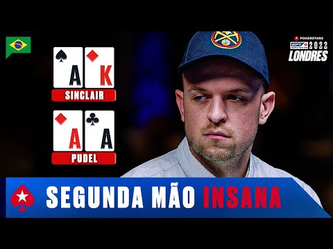 INSANE Second Hand at EPT London 2022 ♠️ PokerStars Brazil
