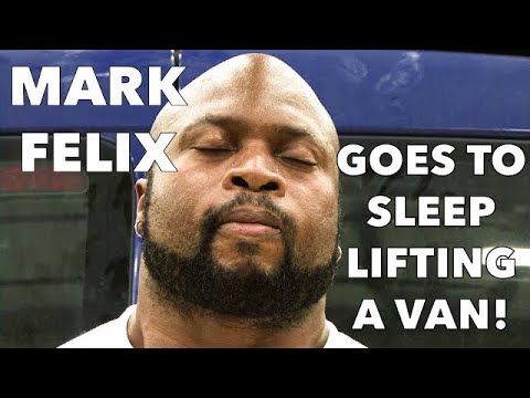 Strongman VS VAN ! | Mark Felix Goes to sleep Lifting a VAN?! | King Of Grip Strength!