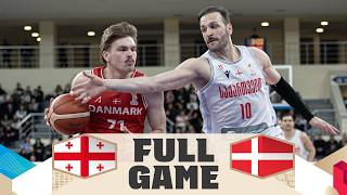 Georgia v Denmark | Full Basketball Game | FIBA Basketball World Cup 2027 Europe
