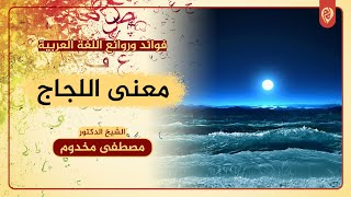 معنى اللَّجاج | فوائد وروائع اللغة العربية | الشيخ د. مصطفى مخدوم image