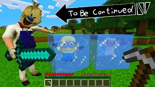 ICE SCREAM MAN froze MINIONS and SHEEP in MINECRAF