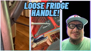 4K Fix a Loose Refrigerator Handle FAST! | Zippy Appliance Repair | DIY Recession