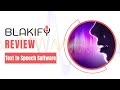 How to use Blakify to create a text to speech close to human sound voice
