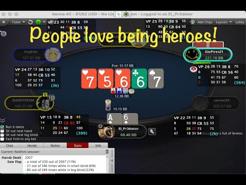 NL 200/500 ZOOM POKER - People Love To Be Heroes!