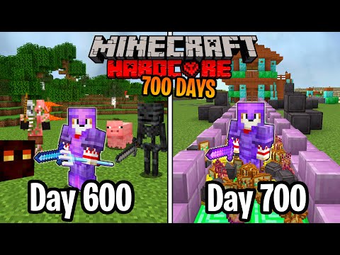 Zelk - I Survived 700 Days in HARDCORE Minecraft