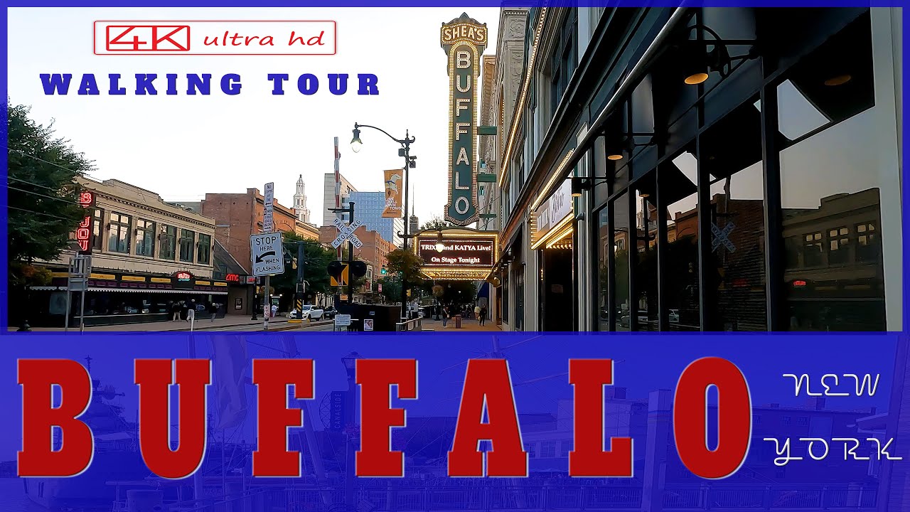 Immersive street-level walking tour through Buffalo, NY, United States, showcasing authentic urban landscapes, local architecture, and the vibrant atmosphere of the city's neighborhoods