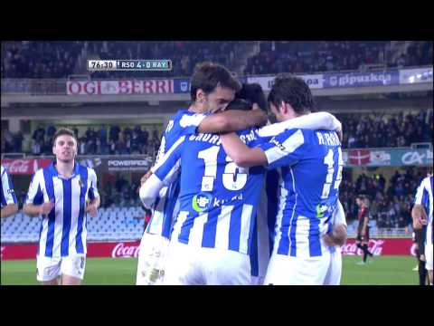 La Liga | Gol de Castro (4-0) en el Real Sociedad - Rayo Vallecano | 19-11-2012 | J12