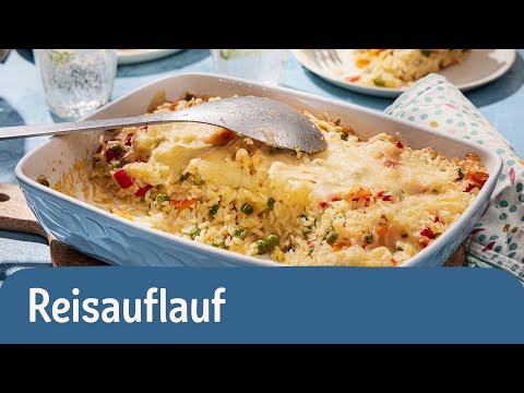 Herzhafter Reisauflauf: Rezept mit saisonalem Gemüse 🍚🌱 | REWE Deine Küche