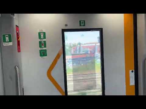 Riding Trenitalia's double deck high speed train, the ETR421 Hitachi "Rock" from Lambrate-Rogoredo