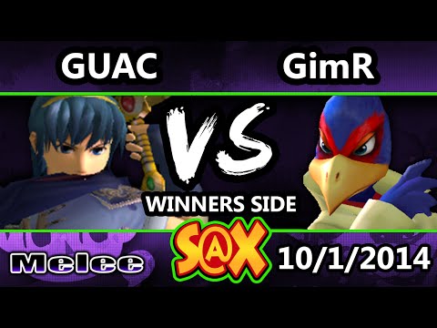 S@X - VGBC | GimR (Falco) Vs. Guac (Marth) SSBM Winners Bracket - Smash Melee