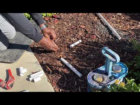 How to repair a tee (pvc) on your sprinkler system.