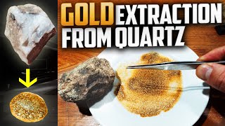 Gold, gold extraction from quartz, different and new p1