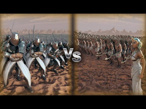 16.000 Heavy Knights vs 4 Cleopatra & 8.000 Egyptian Warrior | UEBS 2