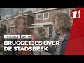 Eerste bruggetjes over stadsbeek Enschede