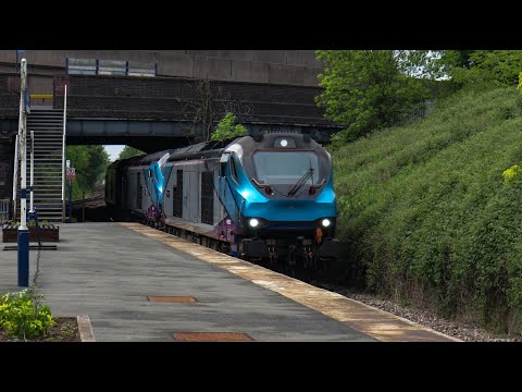 DRS Class 68 No's. 68022 & 68019 & 68027 on 0Z68 Longsight T.M.D - York S.T.S on 19.05.20 - HD