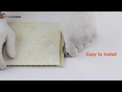 CWC-410(410*9mm)China Factory Home Decoration Pvc Wall Panels Price With Fireproof