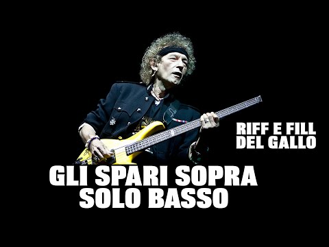 VASCO - Gli Spari Sopra | SOLO BASSO | [RIFF e FILL del GALLO]