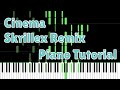 Skrillex - Cinema | Piano Tutorial (Drop included) + Sheet Music