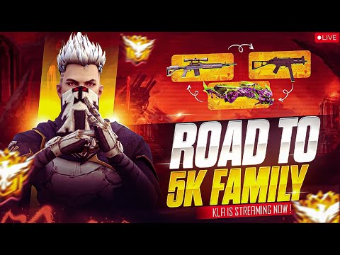 FREEFIRE LIVE TELUGU || KLA IS IN LIVE || 1V3 GUILD TRAILS|| 4VS4 WITH YOUR SQUAD||
