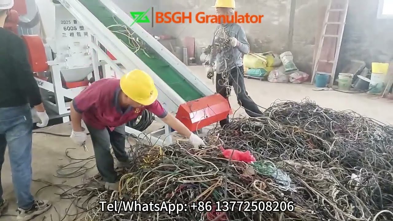 Mixed Cable Recycling Solution | BS-N125 Copper Granulator Machine with Electrostatic Separator