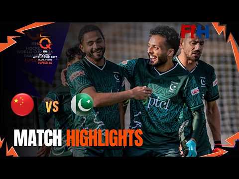 Pakistan 🇵🇰 vs China 🇨🇳 Hockey Match Highlights | FIH Hockey World Cup 2026 Qualifiers | Egypt