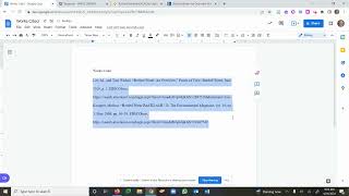 Formatting a Works Cited in MLA Format (Google Docs)