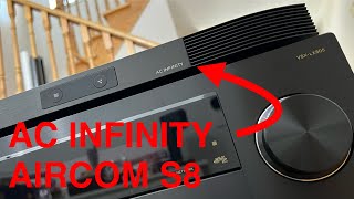 AC Infinity Aircom S8 Exhaust Cooling Fan for Audio Video Equipments