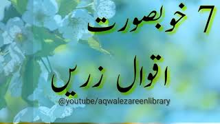 7 Best Aqwal e zareen in Urdu  Best Quotes in Hind