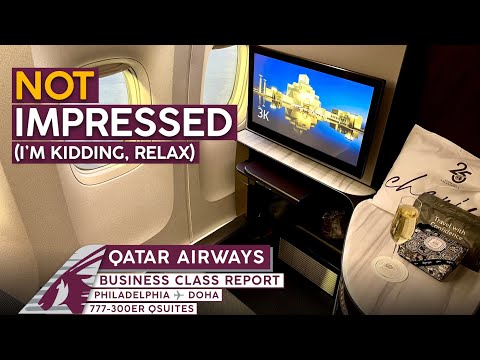 , title : 'QATAR AIRWAYS 777 Business Class QSuites【4K Trip Report PHL-DOH】The BEST of the Best!'