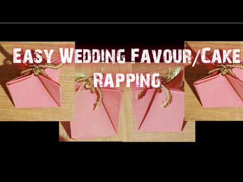 Wedding Cake Rapping || Wedding Favour Rapping || DIY || Hansi's Gallery