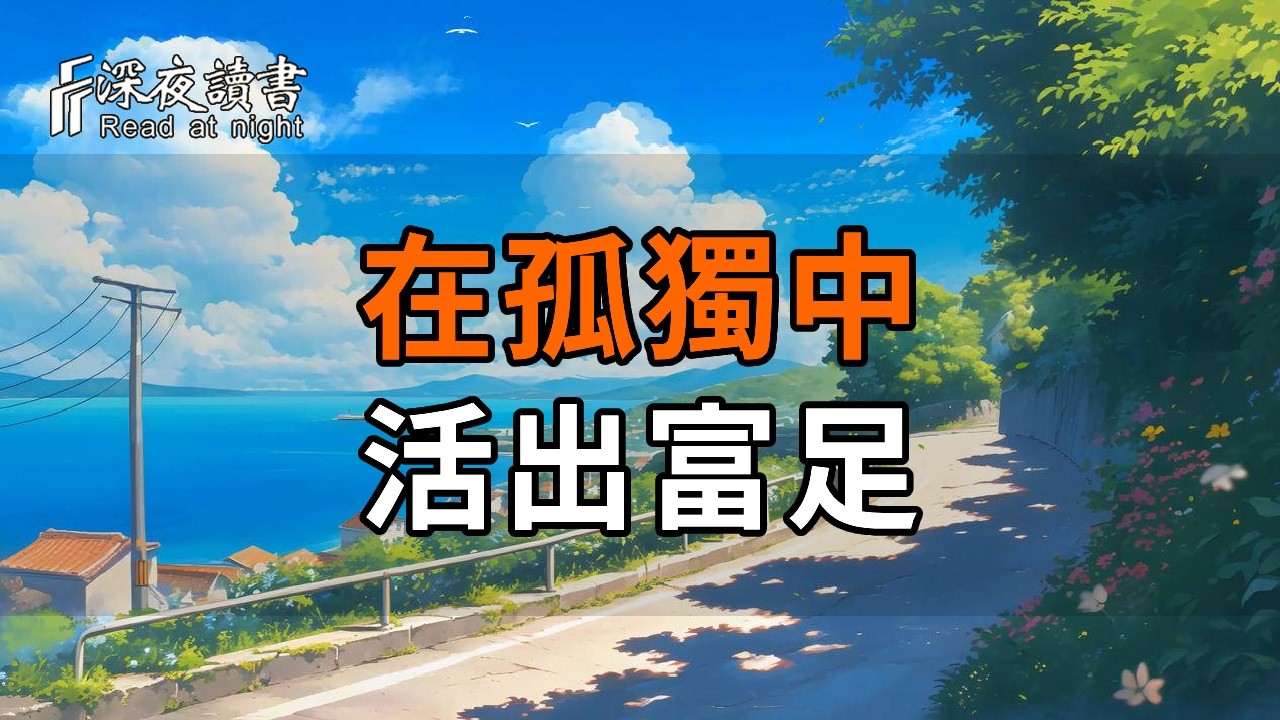 後半輩子最高級的修行：不強求關係，不討好他人，在孤獨中活出富足【深夜讀書】#人生感悟 #正能量 #情