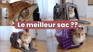 Je teste 4 sacs et caisses de transport pour chats : quel est le meilleur | Test & Avis
