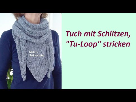 Ragmela 27 - Tuch mit Schlitzen stricken