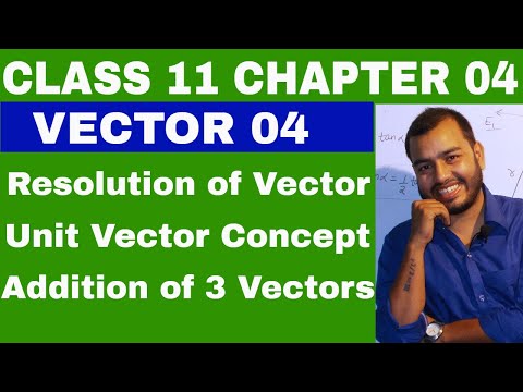 Class 11 Physics Chapter 4 :  VECTOR 04 RESOLUTION OF VECTOIR AND ADDITION OF THREE VECTORS