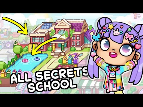 ALL SECRETS IN SCHOOL AVATAR WORLD // CANDY LOVE