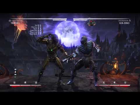 Mk X, Triborg Character Breakdown/Combo Video (All Veriations)