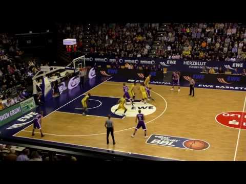 BBL league. BC "EWE Basket Oldenburg" 76 vs 64 BC "Goettingen". 09/10/2016