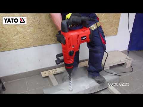 Молот отбойный электрический YATO SDS-MAX 1600 Вт, 5-25 Дж, сверло 52 мм Молот отбойный электрический YATO SDS-MAX 1600 Вт, 5-25 Дж, сверло 52 мм