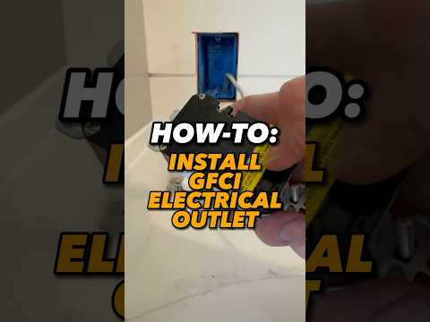 HOW-TO: Learn to install a GFI/GFCI outlet step by step! ⚡️🔌 #DIY #HomeImprovement #ElectricalWork