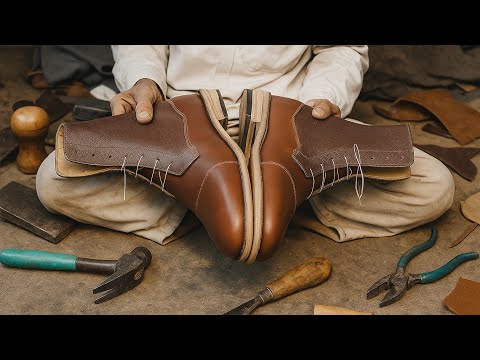 100% HANDCRAFTED Complete process handmade boots #handcrafted #boots #handmade #craftsmanship #diy