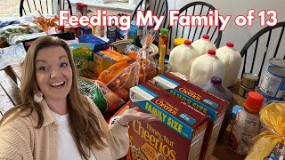 Grocery Haul for our Family of 13
