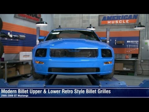 Mustang Black and Polished Retro Billet Grilles (05-09 GT) Review