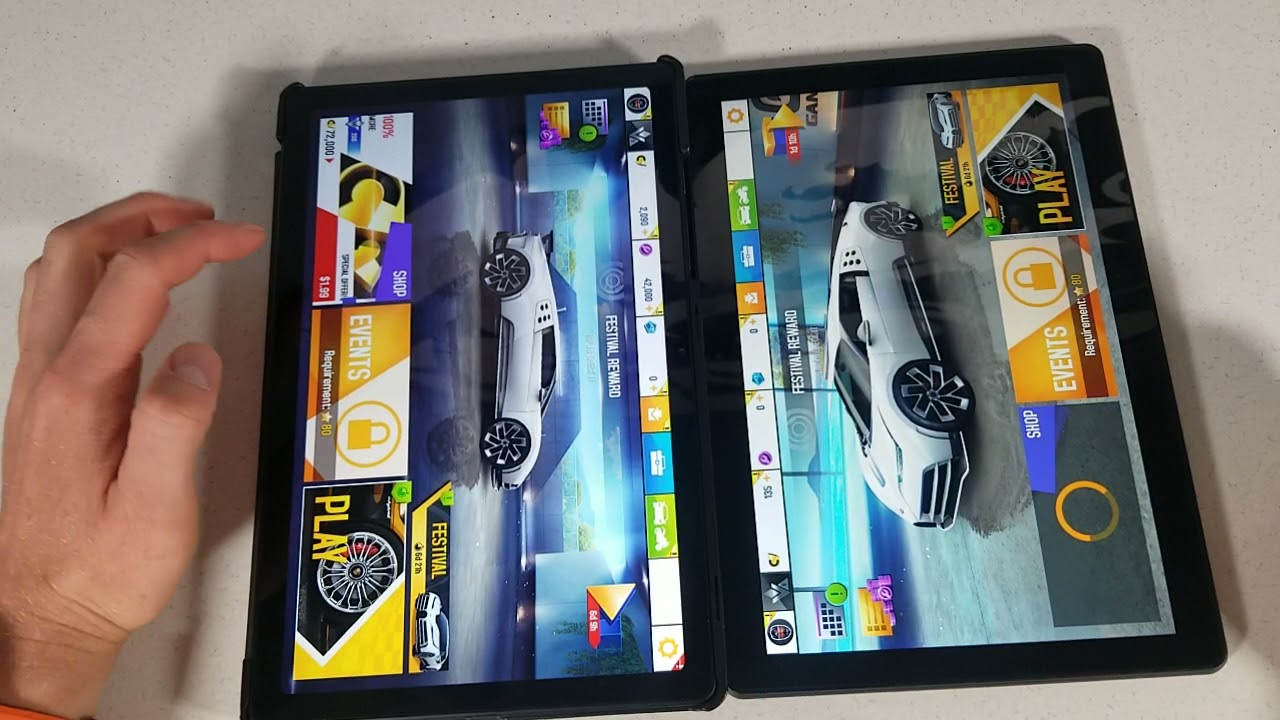 Samsung Tab A7 vs Onn Surf pro 10 speed test