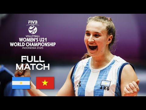 Argentina vs. Vietnam - Pool A | Women's U21 World Champs 2025 - Full Match