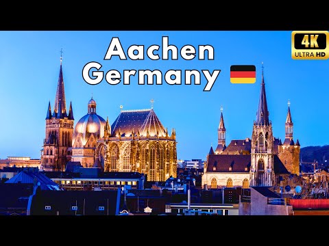 Aachen Germany Walking Tour 2025 | Top Sights, Cathedral, Fountains & Night City Walk [4K]