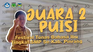 Download lagu JUARA 2 PUISI PUTRA - FESTIVAL TUNAS BAHASA IBU TINGKAT SMP SE-KABUPATEN PINRANG TAHUN 2022 mp3