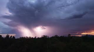 Drone footage Thunderstorm Redding Ca #nature