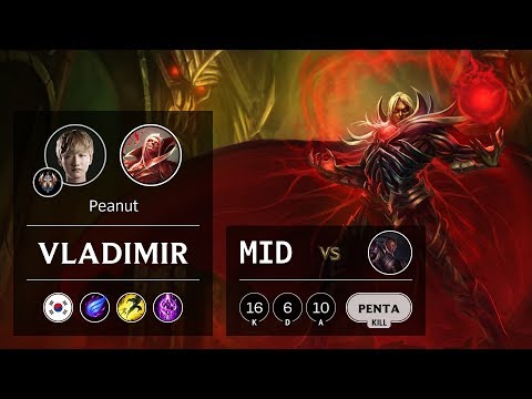 Vladimir Mid vs Lucian - KR Challenger Patch 9.21
